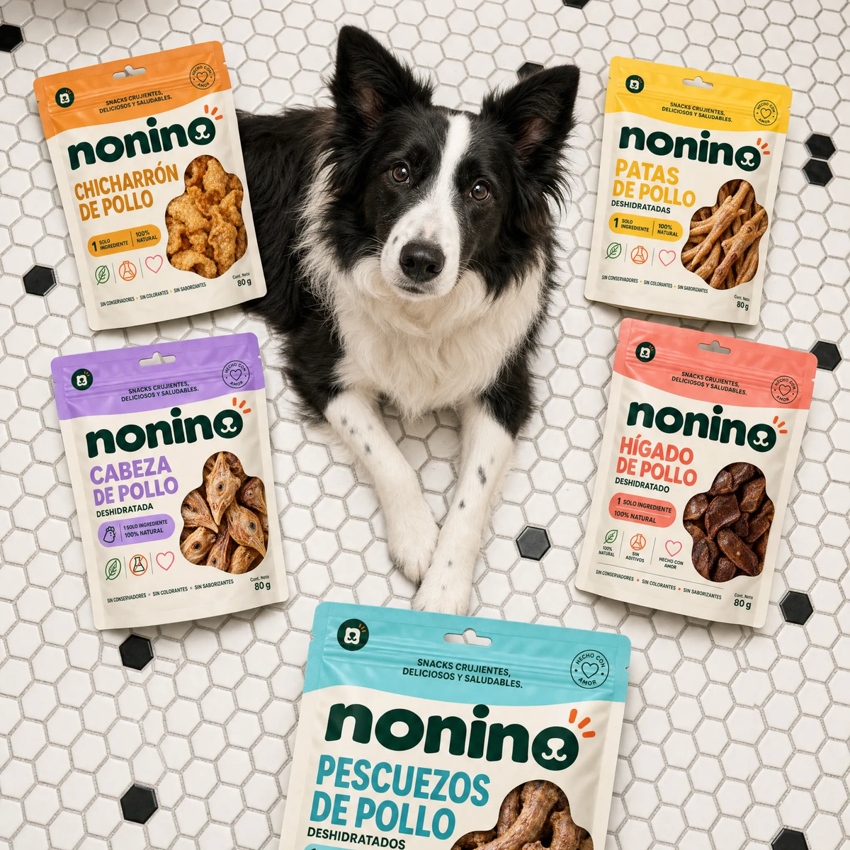 Paquete de premios para perro nonino